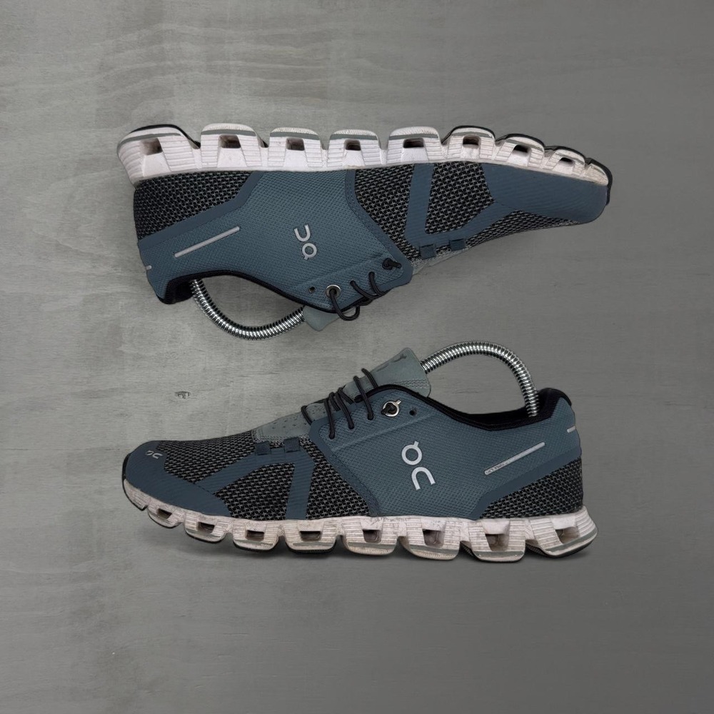 On Cloud Running Shoes Blue Grey CloudTec Mesh Sneakers Women 9